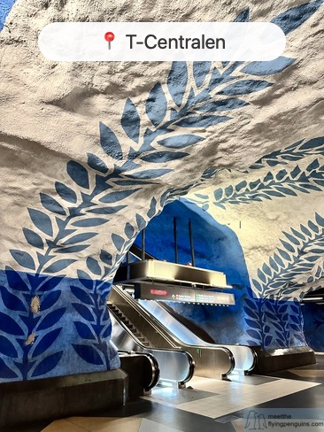 Arte en la plataforma de T-Centralen